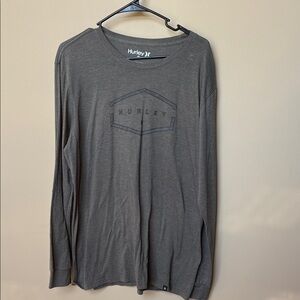Hurley Men's Charcoal Long Sleeve Tee